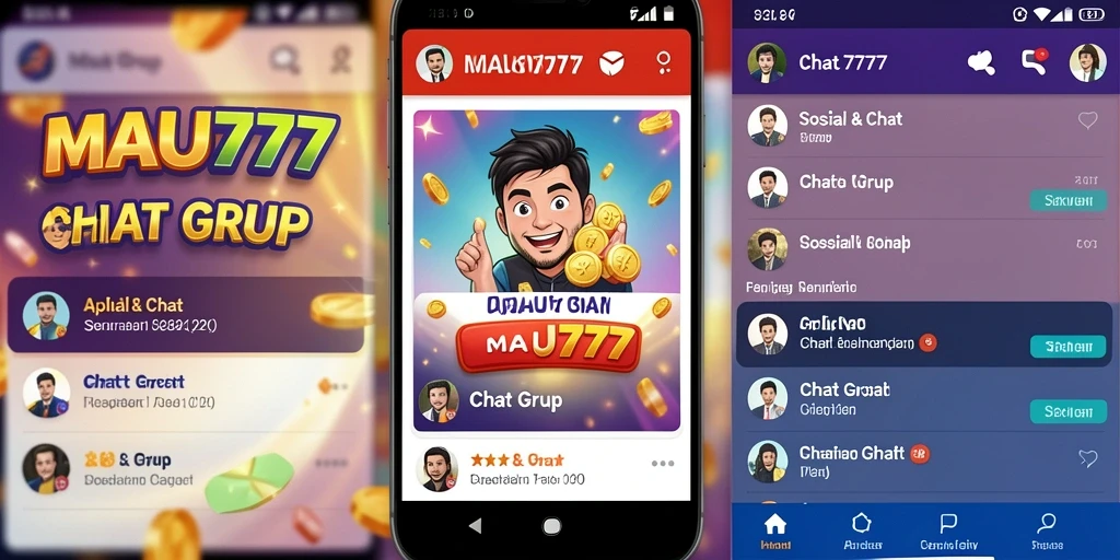 Antarmuka MAU777 yang sederhana dan interaktif untuk Chat Grup.