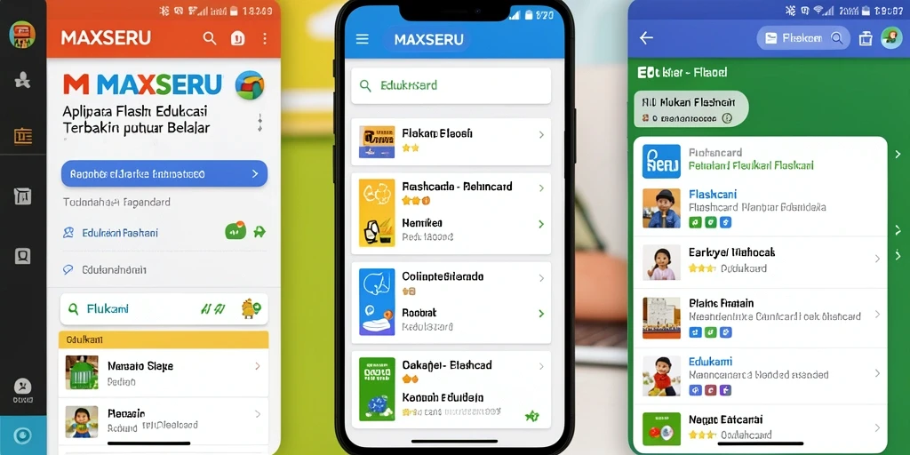 Antarmuka pengguna MAXSERU yang interaktif dan menarik.