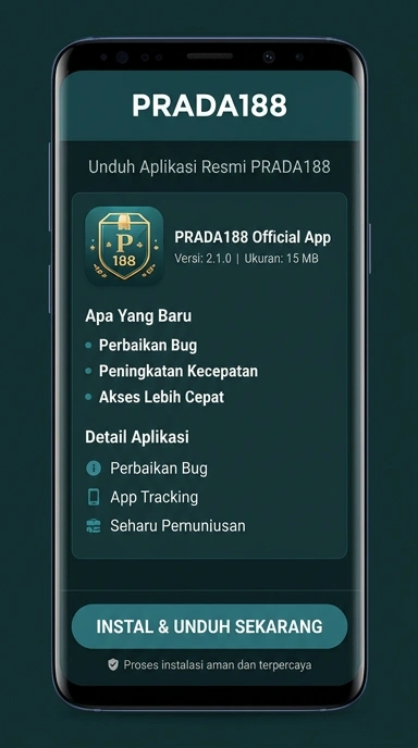 Tampilan halaman APK prada188